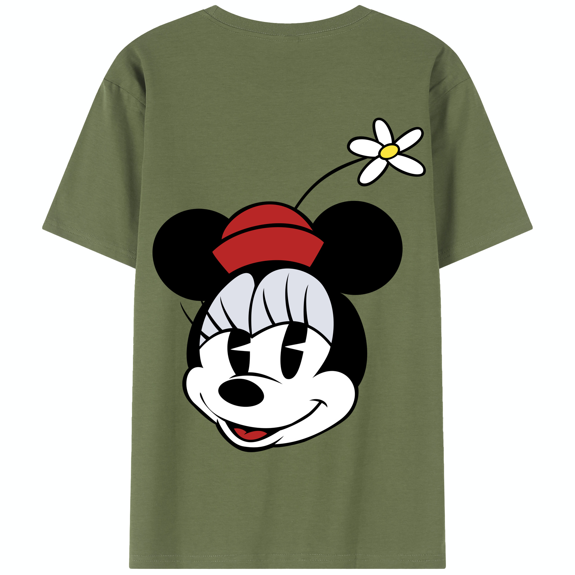 （画像用） ミッキーマウス Mickey Mouse 綿100％半袖Tシャツ（背面プリント）